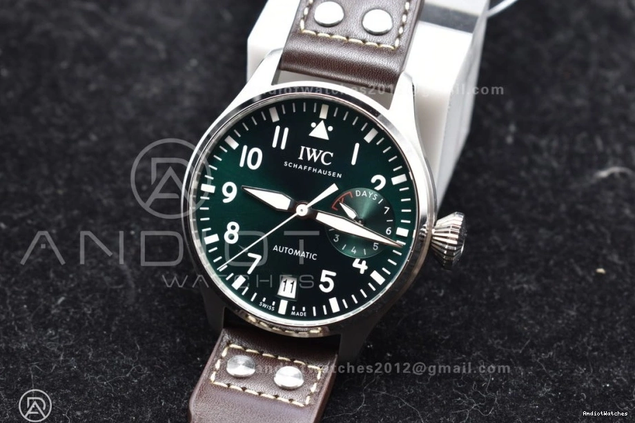 Brown IW500901 on Big Edition Real Strap A Pilot Best HighQuality ZF 524 Leather 0331